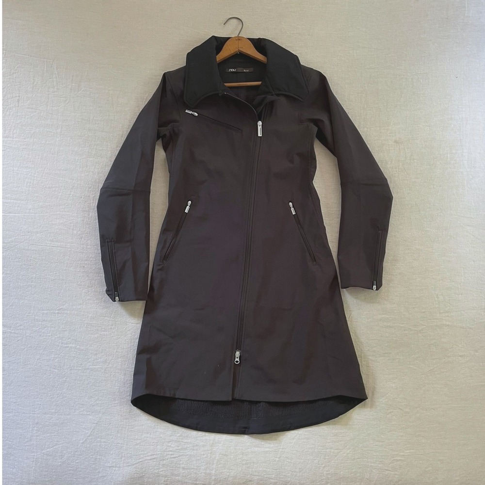 Nau Trench Rain Coat‎ Womens XS Black